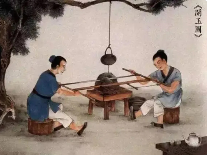通過古代《玉作圖》，帶您了解古代玉雕師制玉工序